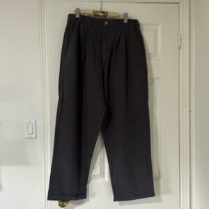 Women’s gray linen/cotton pants size extra large